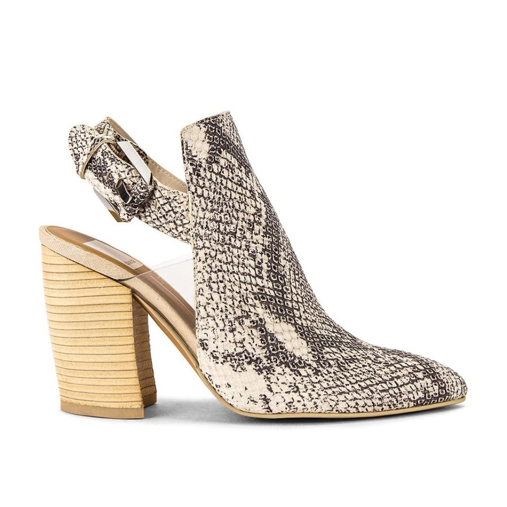 NEW Dolce Vita Franky Block Bootie Snake Size 6